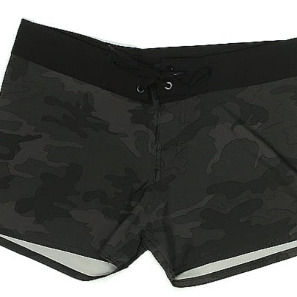 Burnside Dark Camo Swim Board Shorts